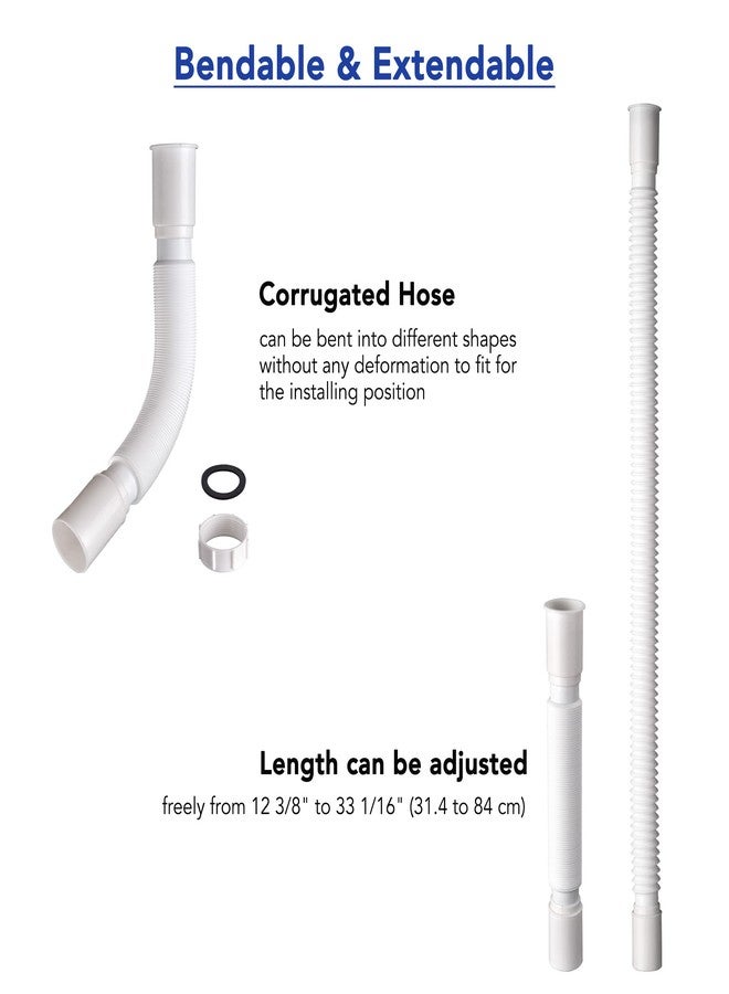 إيه دبليو مجموعة خرطوم تصريف حوض الشامبو AW Wash مع أنبوب تصريف قابل للتمديد لصالون الحلاقة والمطبخ - Image 2