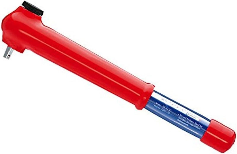 KNIPEX 98 33 50 3/8in Reversible VDE Torque Wrench 5-50Nm - Image 1