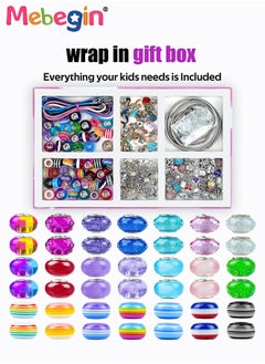 MEBEGIN 150PCS Jewelry Making Kit with 31 PCS Charm Pendants, 60 PCS Beads and Other Accessaries, DIY Bracelets, Creative Jewelry Making Activity, Art and Craft Kit with Beautiful Packaging, Ideal Gift for Girls  - Image 3
