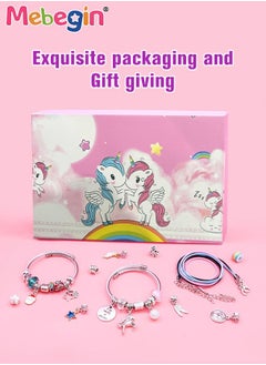 MEBEGIN 150PCS Jewelry Making Kit with 31 PCS Charm Pendants, 60 PCS Beads and Other Accessaries, DIY Bracelets, Creative Jewelry Making Activity, Art and Craft Kit with Beautiful Packaging, Ideal Gift for Girls  - Image 5