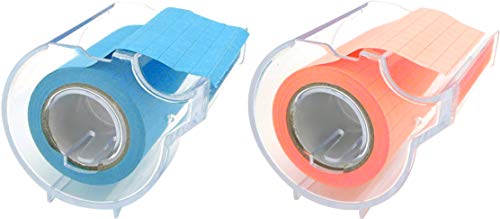 4A Full Adhesive Sticky Notes, Sticky Rolls with Dispenser and 2 Refill Rolls, Neon Blue and Pink, Grid Lines, 2 x 315 Inches, Colorful Graph Sticky Notes for Notebook, Office, Home - Image 5