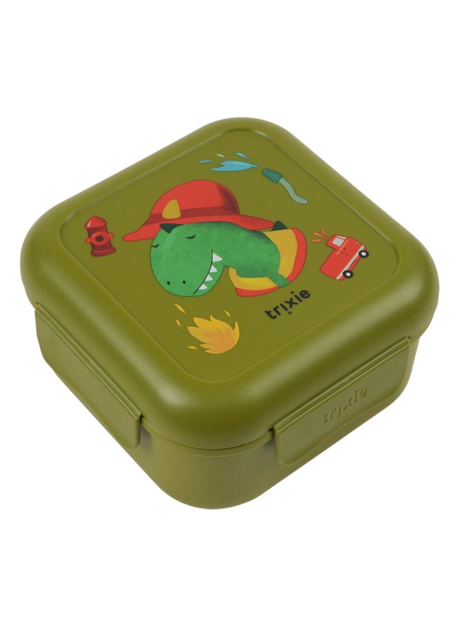 Trixie Snack Box With Clips - Fireman Mr. Dino - Image 2