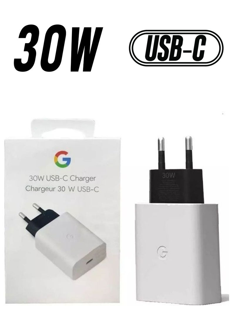Google 30W USB C Fast 2 Pins Charger White - Image 1