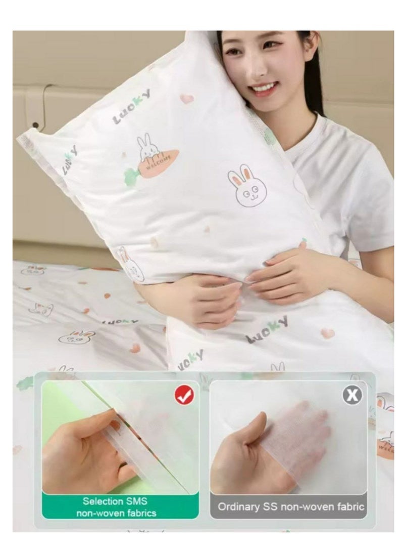 Disposable Sheet and Pillowcase Comfort and Hygiene Ideal for Travel and Hotels Ensures cleanliness and comfort during travel and hotel stays - Image 3