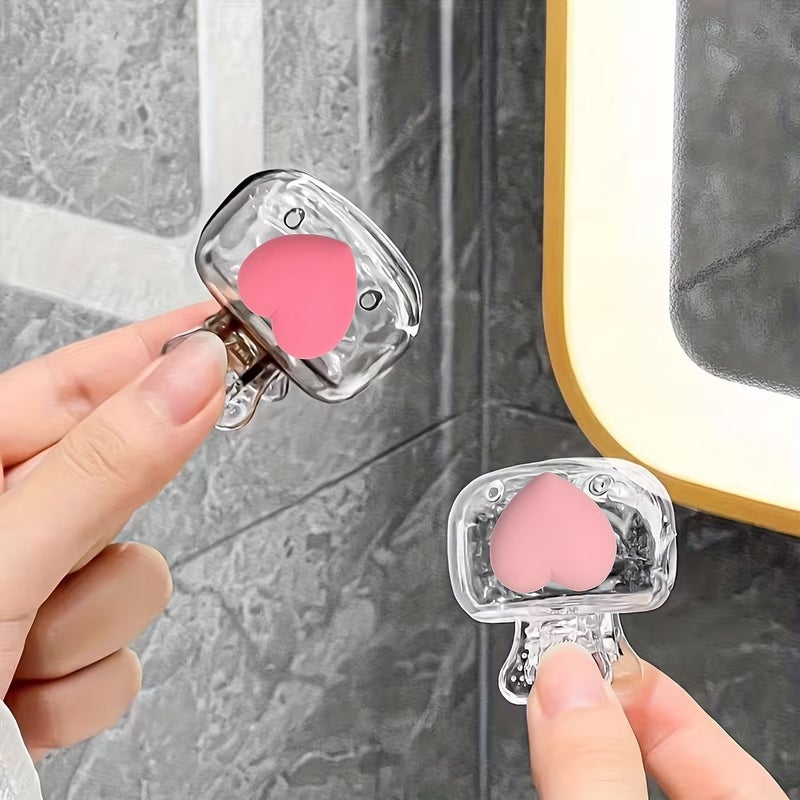 Heart Shaped Toothbrush Holder 3pcs Travel Container Dustproof Portable Protector - Image 2