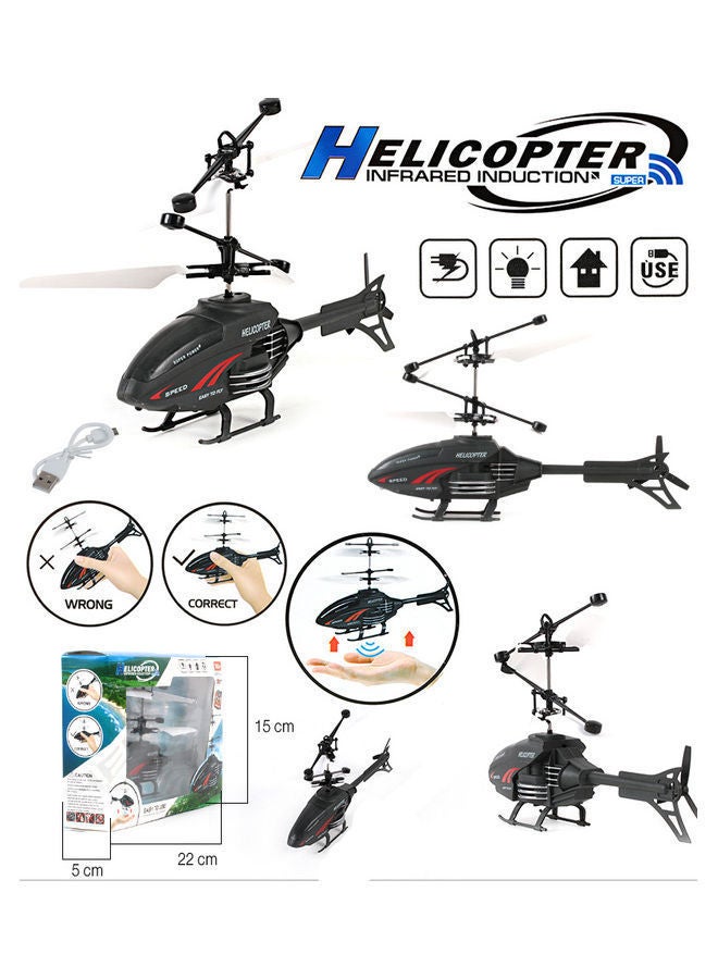 HFD812 Mini Infrared Hand Induction Helicopter 16cm  - Image 3