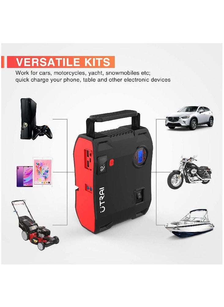 UTRAI - UTRAI Jstar 5 Portable Jump Starter with Air Compressor Battery - Image 1