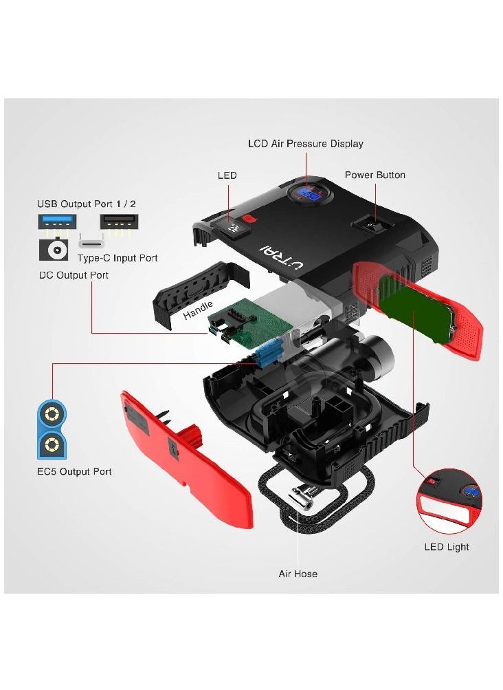 UTRAI - UTRAI Jstar 5 Portable Jump Starter with Air Compressor Battery - Image 1