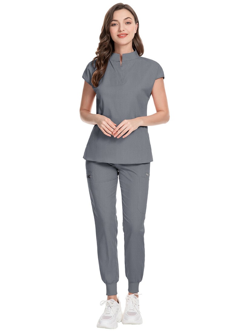 KUYING New Stand Up Collar Slim Fit And Slimming Temperament Split Style Work Uniform  - Image 1