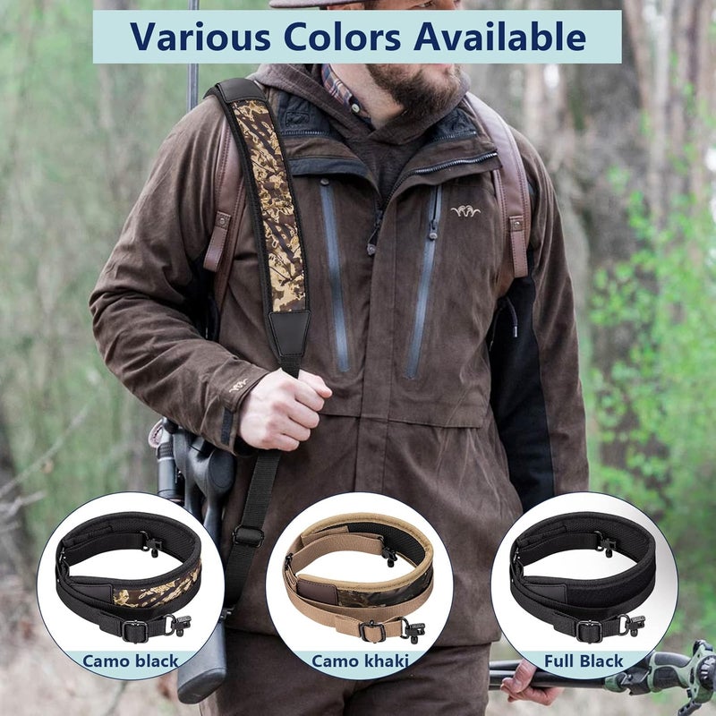 EZshoot Two Point Sling with Swivels, Comfortable Neoprene Padded, Length Adjustable Shoulder Strap for Outdoors - Image 5