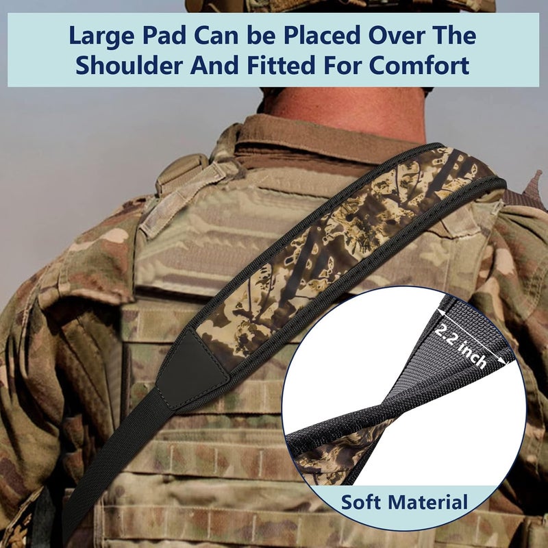 EZshoot Two Point Sling with Swivels, Comfortable Neoprene Padded, Length Adjustable Shoulder Strap for Outdoors - Image 3