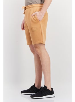 Blank Essentials Men Brand Logo Basic Shorts, Camel  - Image 2