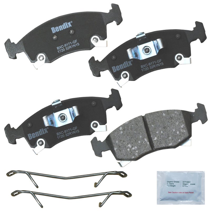 Bendix Priority1 CFC1720 Ceramic Front Brake Pads for Fiat 500 2019-2013 - Image 2