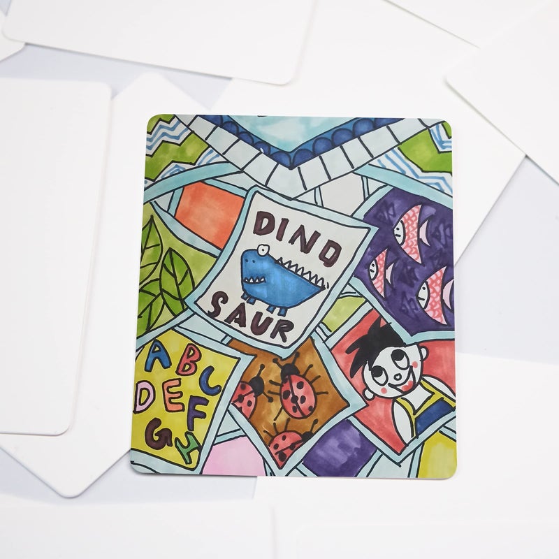 IMAGAME White Blank Playing Cards â€“ 180PCS, Poker Size, Perfect for DIY Flash Cards, Creat Your Own Game, Study Learning, Leave a Message, Writing Words and Drawing. - Image 5