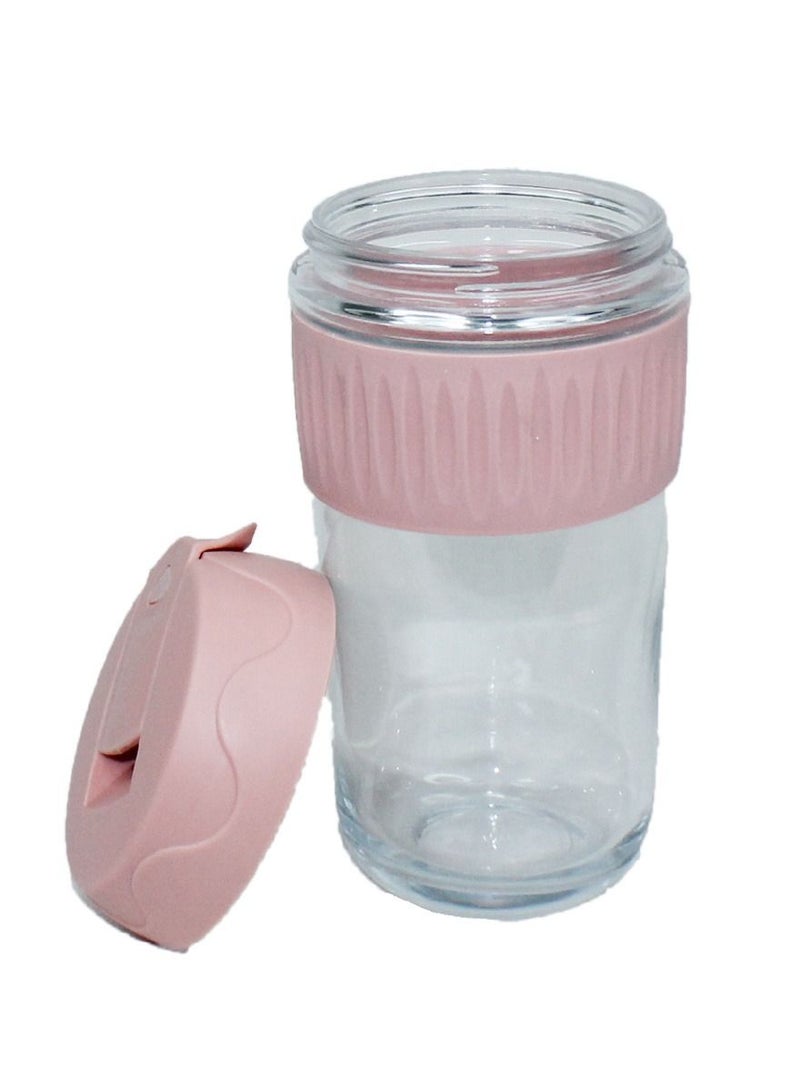 Deli Travel Coffee Mug with Portable Non slip Sleeve and Seal Proof Lid of Silicone 500 ml Stylish and Modern Coffee Tumbler BPA Free Leak Proof Perfect Choice of Modern Day People of All Ages  - Image 5