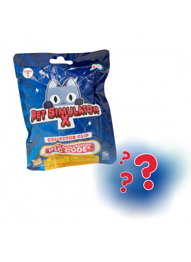 UCC Distributing PET Simulator X - Mystery Pet Minifigure Toys with Collector Clip - Blind Bag 1 Pack and Chance of DLC Code - Surprise Collectable  - Image 1