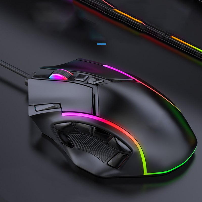 Gaming Mouse RGB Wired 12800DPI 12 Keys Macro Definition Computer Replacement Accessories - Image 2