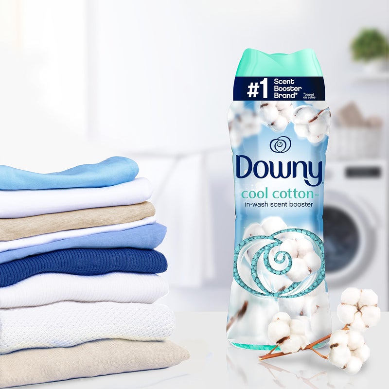 Downy Cool Cotton In-Wash Laundry Scent Booster Beads, 18.2 oz, laundry scent beads, Long-lasting Freshness - Image 4
