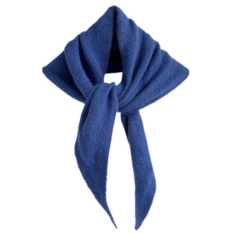 TYATVS Knit Triangle Scarf for Women Knitted Head Scarf Y2k Bandana Fisherman Downtown Girl Aesthetic Accessories - Image 1
