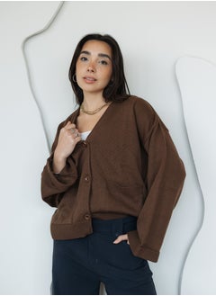 Arafa Women Knitted Cardigan Soft knit Relaxed  - Image 1