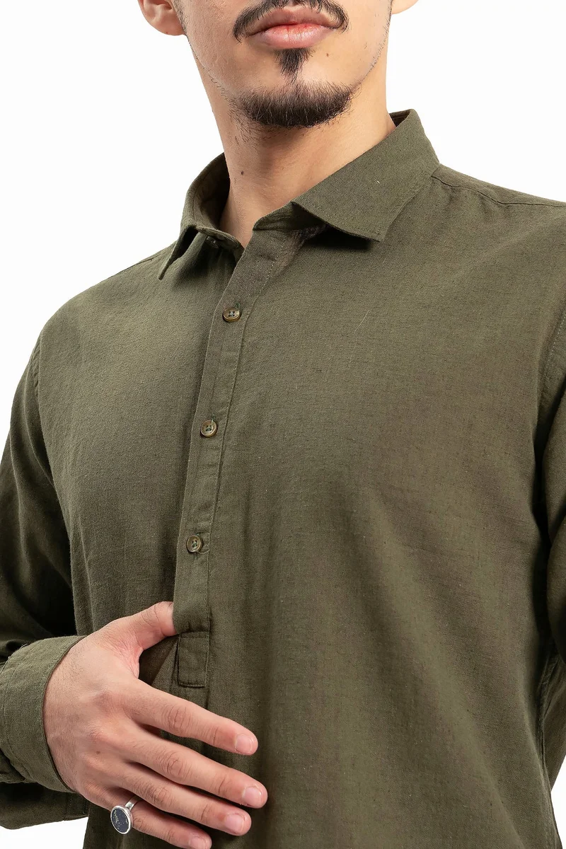 Wecre8 Men Olive T-Shirt by WECRE8