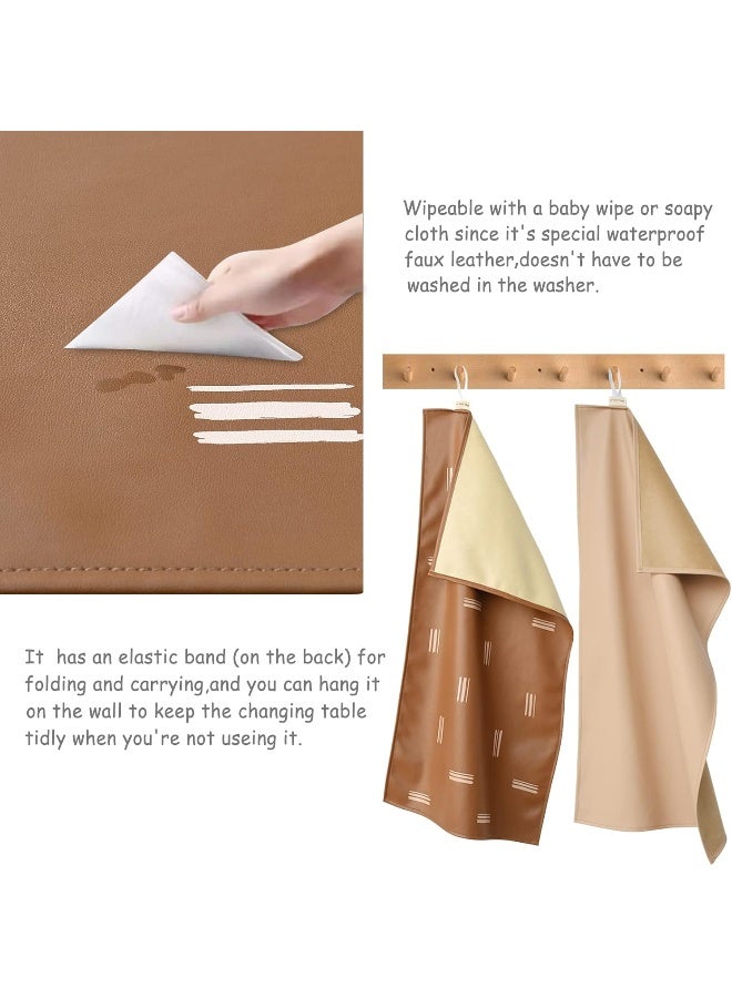OWLOWLA Baby Diaper Changing Pad Portable Changing Mat Travel Changing Pad Liner for Baby and Small Toddler - Image 3