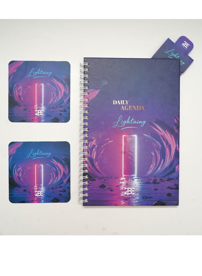 Borg El Arab 2BE Notebook Hardcover Wire + coaster + bookmark - Image 1