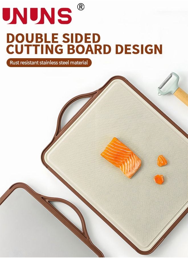 Double Sided Cutting Board,304 Stainless Steel Cutting Boards for Kitchen with Juice Groove, Dishwasher Safe, Knife friendly, Grinding Area 41*30.5 CM - pzsku/Z0C94CF7B22DAD696D596Z/45/_/1680162459/8bdf9b01-b64d-4c3d-8969-03e08d744078