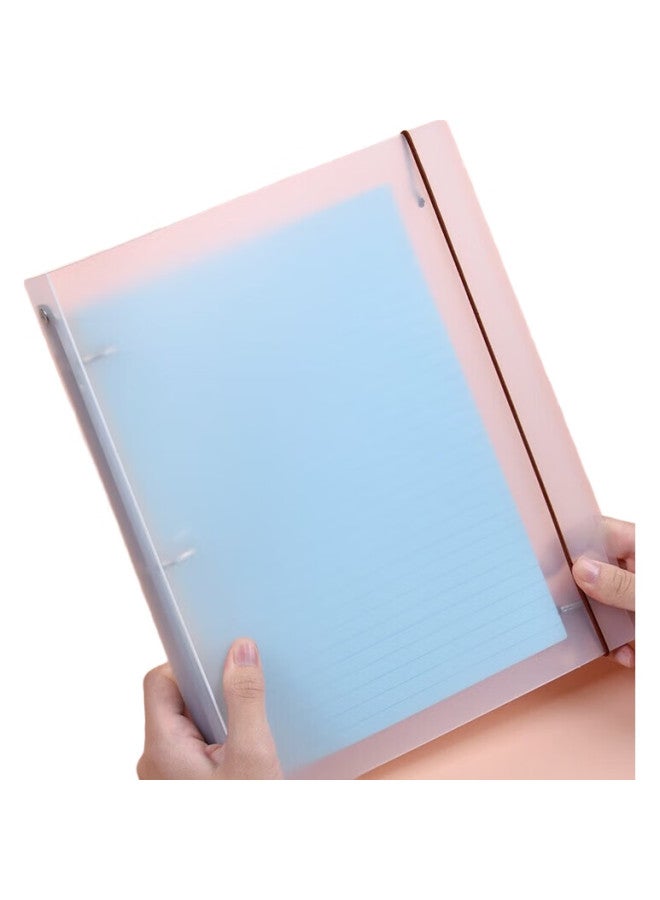 Kaisa A4 File Folder, Three-Ring Pp Frosted Surface Loose-Leaf Binder, Quick-Release Folder, Document File Contract Folder - Image 2