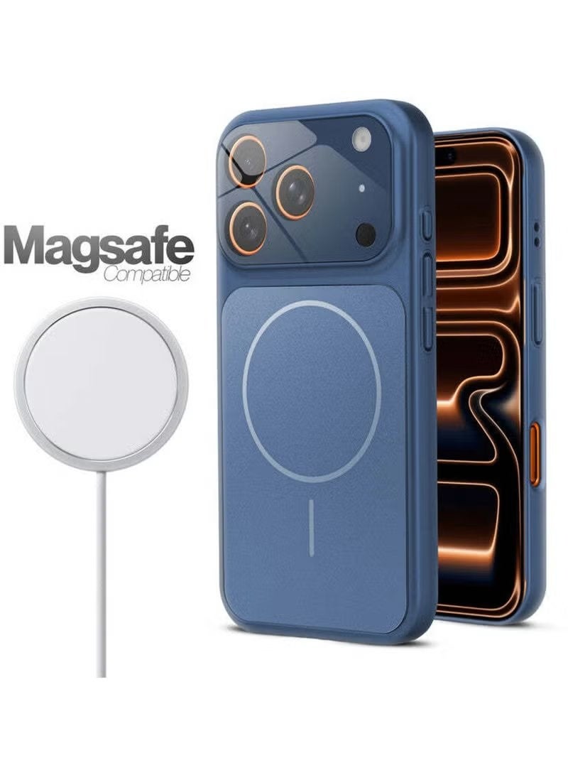 ELTRAZONE iPhone 17 Pro Case Compatible with MagSafe Matte Glass Slim Protective Cover Anti-Fingerprint Anti-Scratch Shockproof Full Protection with Camera Lens Protector Durable Slim Fit Case for iPhone 17 Pro 6.3 Inch - Image 3