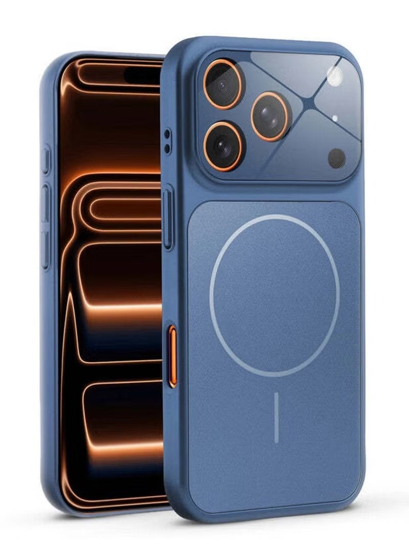 ELTRAZONE iPhone 17 Pro Case Compatible with MagSafe Matte Glass Slim Protective Cover Anti-Fingerprint Anti-Scratch Shockproof Full Protection with Camera Lens Protector Durable Slim Fit Case for iPhone 17 Pro 6.3 Inch - Image 1