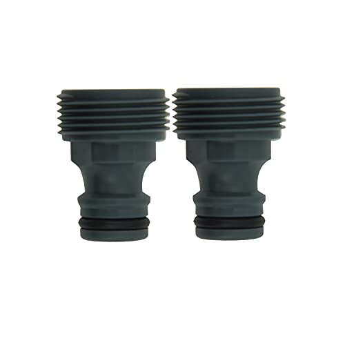 DIVINE TREE 3/4 inch Male Threaded Tap Connector Male Watering Fittings for Threaded Faucet Adapter Quick Connector for Garden Hose Pipe and Garden Nozzle Pack of 2 - Image 1