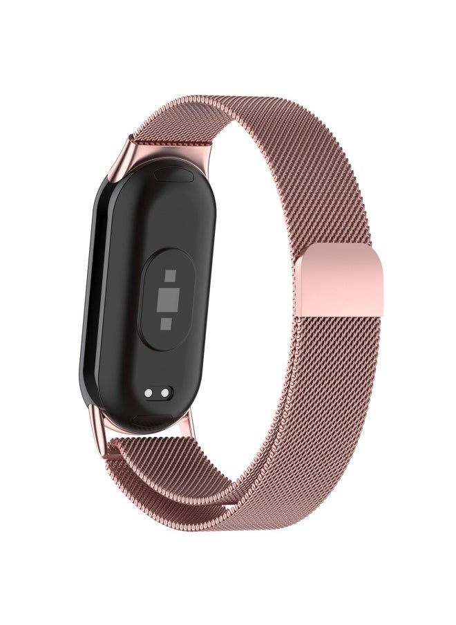 Generic - For Mi Band 9 Strap For XiaomiSmart Band8 Magnetic Loop Milanese Metal Wristband-Color:Space Gray - Image 1