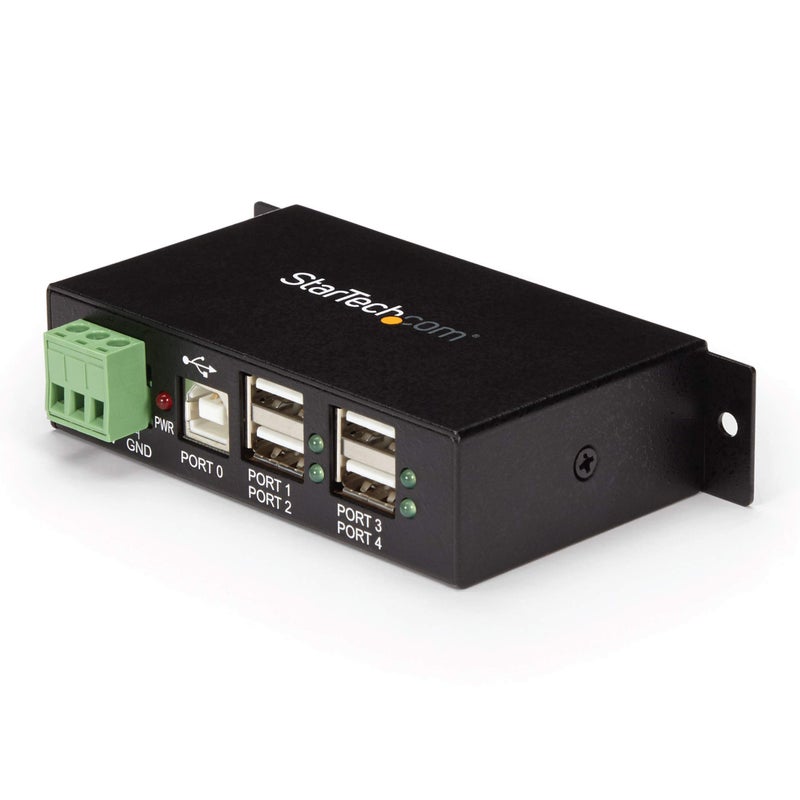 StarTech.com Mountable 4 Port Rugged Industrial USB Hub (ST4200USBM) - Image 1