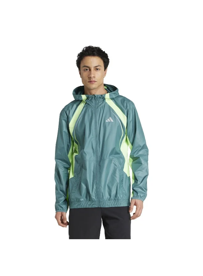Adidas Tech App Windb Green Training Jackets For Men XS