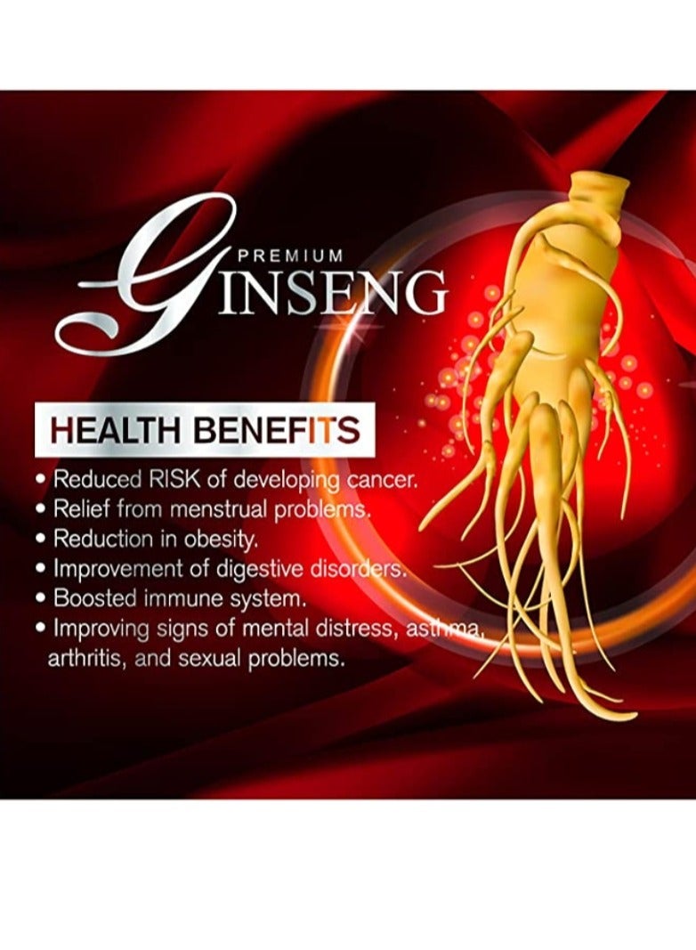 Tealand White Ginseng Natural Ginseng Instant Tea Granules Supports Immune System Vitality Mood Focus Boost Energy 100g with 10pcs of Candy - Image 5