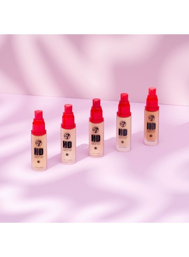 W7 HD Foundation | Rich and Creamy Matte Formula | Medium Lasting Coverage | Available in 20 Shades | Early Tan | Cruelty Free, Vegan Liquid Foundation Makeup by W7 Cosmetics - Image 2