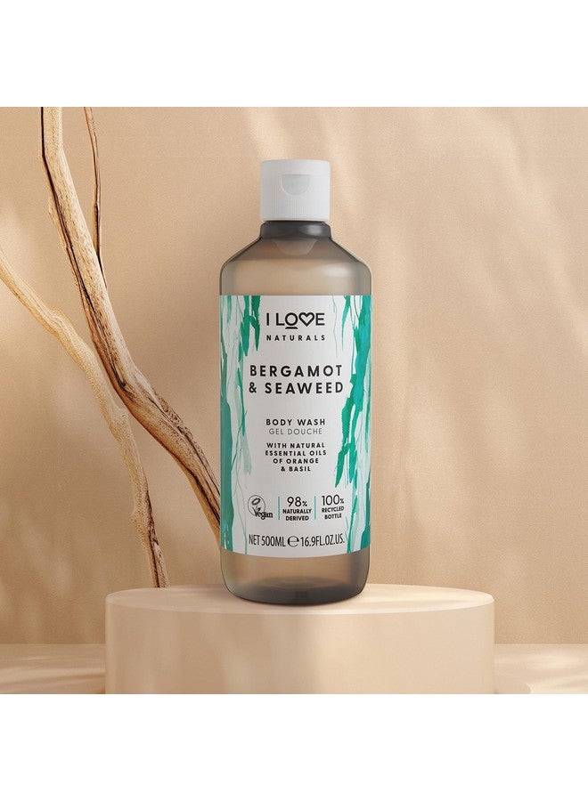 آي لاف غسول الجسم الطبيعي بالبرغموت والأعشاب البحرية، غسول الجسم المرطب الممزوج بالزيوت العطرية، منظف الجسم النباتي، 16.9 أونصة - Image 2
