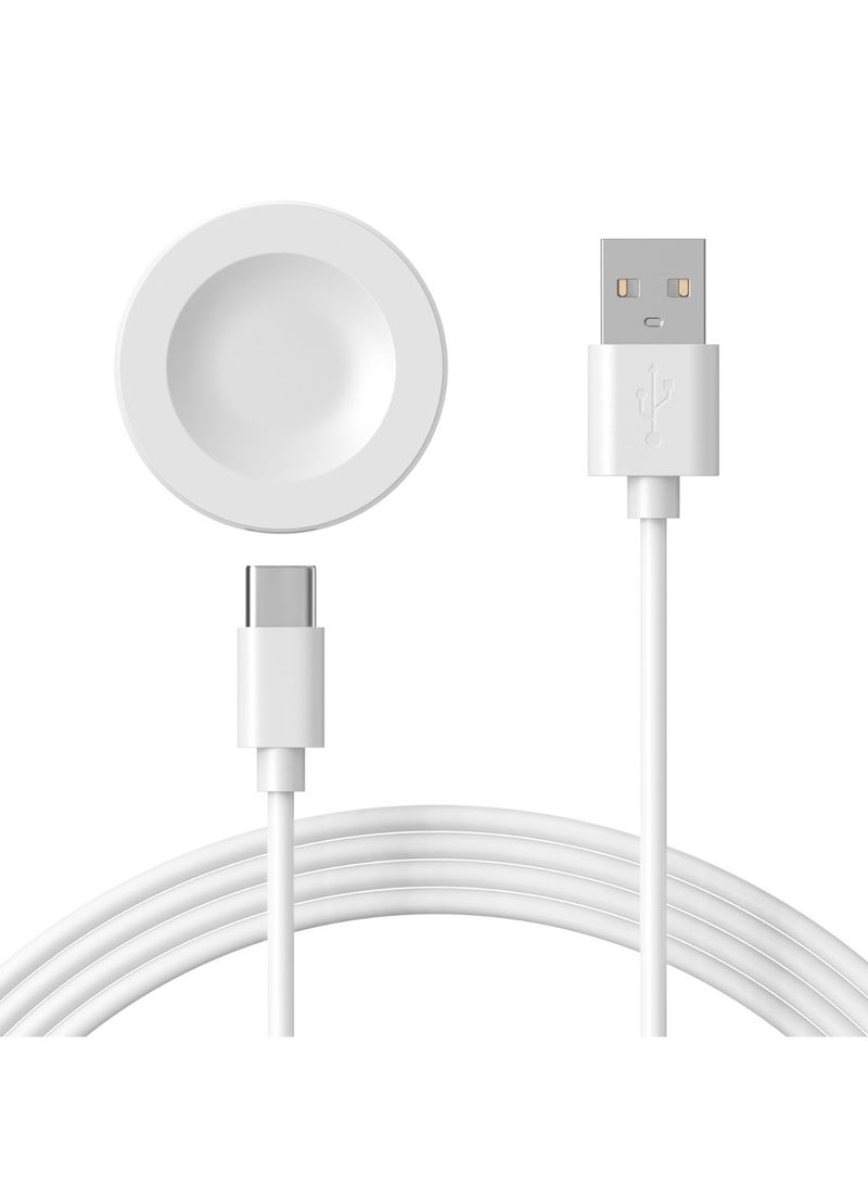 Charging Cable Compatible with Huawei Watch GT4/Watch 4 Pro/Fit4/Fit4 Pro/GT2 PRO/GT2 ECG/Watch Ultimate/Watchs GT3 SE Magnetic USB Charging Cable 100cm Smartwatch Accessories (White) - Image 1
