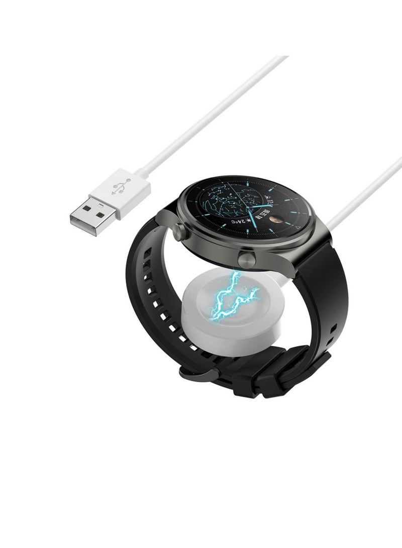 Charging Cable Compatible with Huawei Watch GT4/Watch 4 Pro/Fit4/Fit4 Pro/GT2 PRO/GT2 ECG/Watch Ultimate/Watchs GT3 SE Magnetic USB Charging Cable 100cm Smartwatch Accessories (White) - Image 4