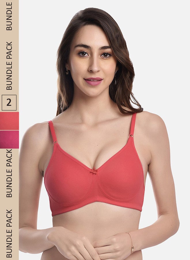FIMS Pack of 2 Cotton Everyday Bra - Image 1