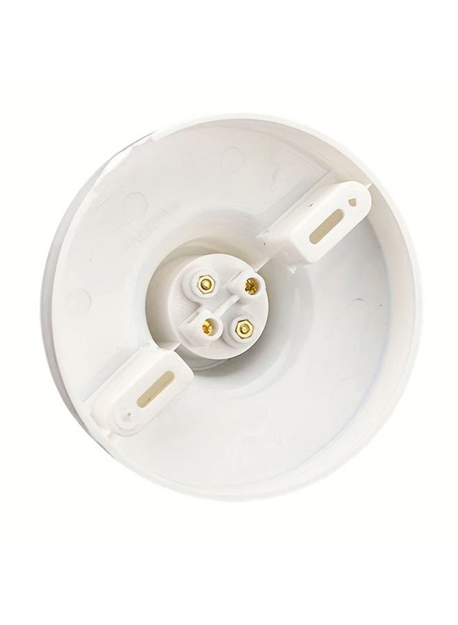 قطعتان من حامل مصباح مقبس برغي E27 تركيب مسطح تصميم مضاد للسقوط 85 فولت 265 فولت أبيض - Image 5