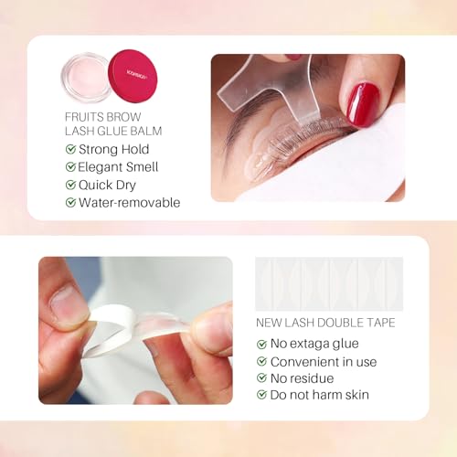 ICONSIGN Lash Lift Kit, Gentle Formula Eyelash Perm Set with Enhanced Glue Balm, Suitable for Various Lash Types and Lengths, Semi Permanent Curled Eyelashes Lasting for 6-8 Weeks - Image 4