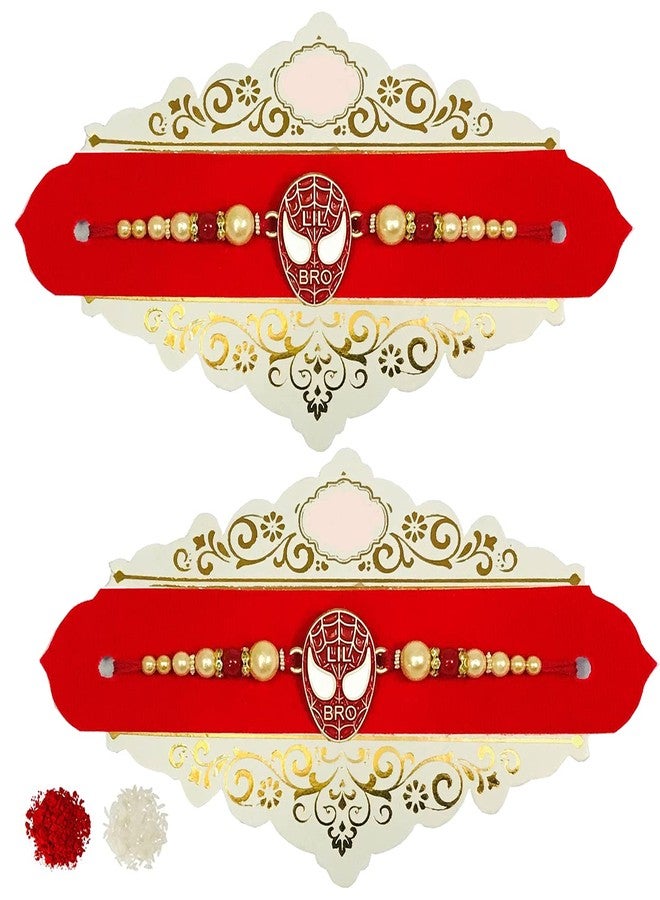 Evisha 2 Pcs Spider Bracelet Rakhi For Brother | Rakhi Combo-158-Two | rakhi || rakhi set || rakhi for brother - Image 1