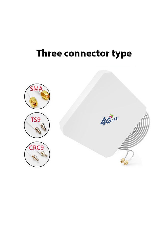 WiFi Signal Extenders Booster for Home 2m Dual Line TS9 Signal Enhancer 4G High Gain 35dB Indoor Mobile Broadband Antenna Signal Enhancement Amplifier High-Speed Network