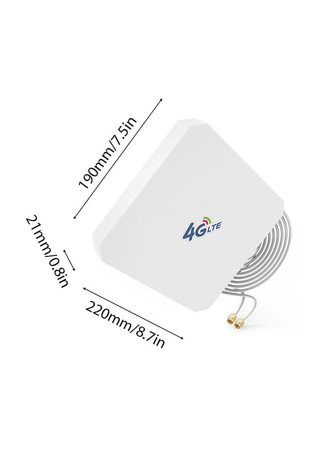 WiFi Signal Extenders Booster for Home 2m Dual Line TS9 Signal Enhancer 4G High Gain 35dB Indoor Mobile Broadband Antenna Signal Enhancement Amplifier High-Speed Network