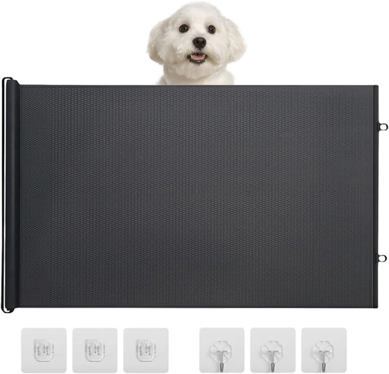 Dog Gates for Doorways | No Drilling Small Enclosure - Cat Gate Door Barrier for Pets,for Outdoor Home Bedroom Living Room Bathroom Hallway Staircase Porch Garage Garden - Image 1
