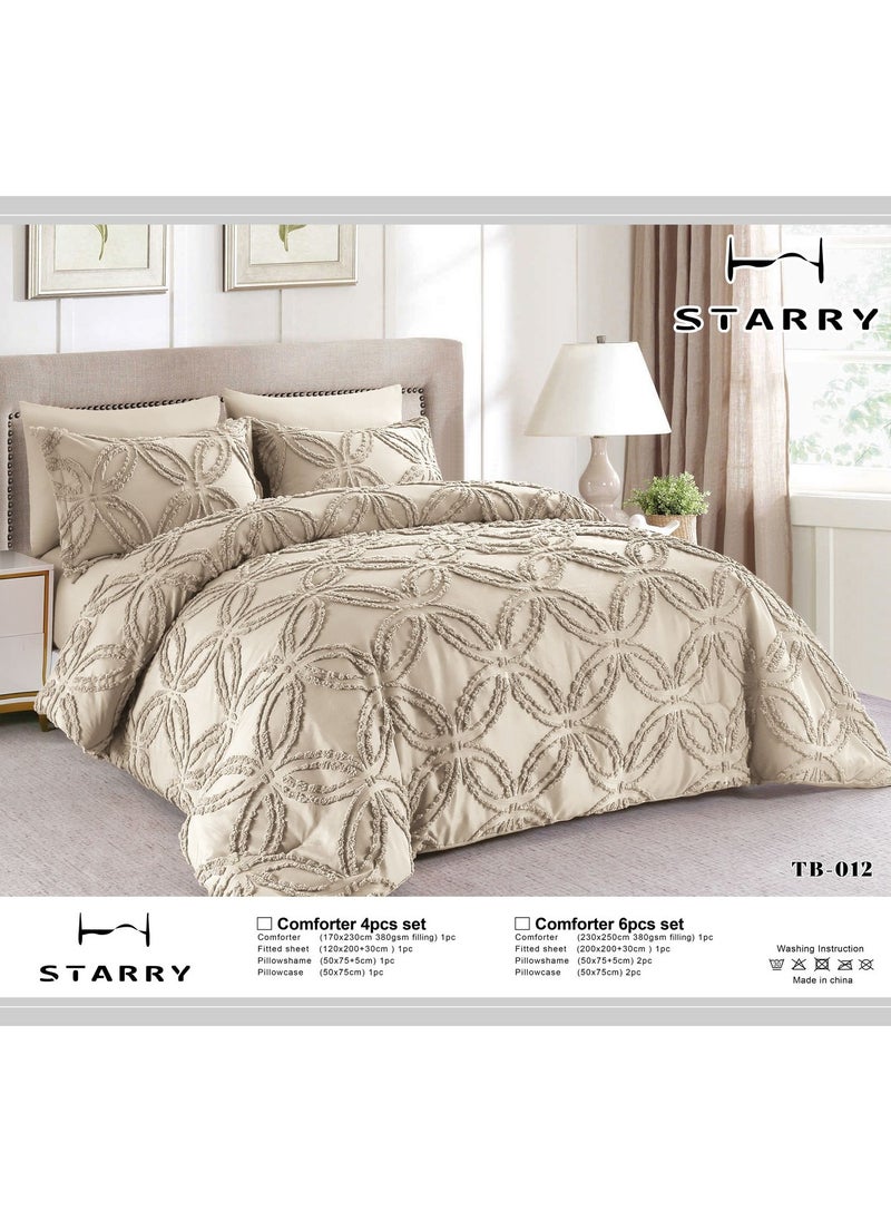 Starry Double bedspread, luxury quilt set, 6 pieces, size 230 x 250 cm 