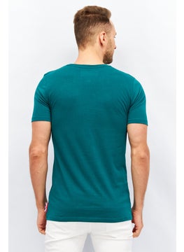 Aston Martin Men Crew Neck Short Sleeves Graphic T-shirt, Green  - Image 3