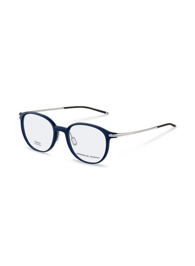 Porsche Design Unisex Round Blue Light Filter Eyeglasses - P8734 C 51 - Lens Size: 51 Mm